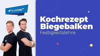 Kochrezept bei Aufgaben zum Biegebalken Technische Mechanik StudyHelp [upl. by Llyrad]