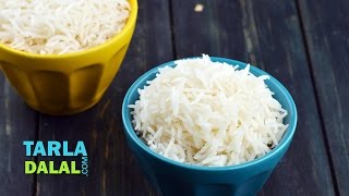 How to cook Basmati Rice by Tarla Dalal [upl. by Anifesoj]