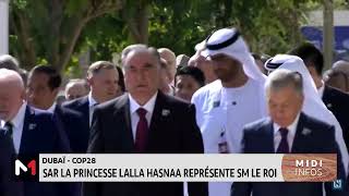 COP28 SAR la Princesse Lalla Hasnaa représente SM le Roi Mohammed VI [upl. by Omrelliug669]