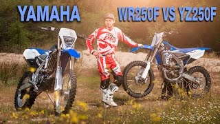 Yamaha WR250F VS YZ250F test Enduropro [upl. by Henriha]