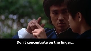 Bruce Lee  finger pointing at the moon commentary in description [upl. by Acceber]