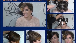 MECHAS BALAYAGE CON COLETAS EN PELO CORTO [upl. by Tamar]