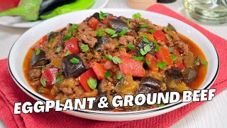 Eggplant amp Ground Beef — Turkish Moussaka Patlıcan Musakka Delicious amp Easy Dinner Recipe [upl. by Hedda153]