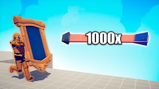 THANOS MIRROR SHIELD vs 1000x OVERPOWERED UNITS  TABS  Totally Accurate Battle Simulator 2024 [upl. by Alhahs]