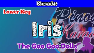 Iris by The Goo Goo Dolls Karaoke  Lower Key [upl. by Hammad]