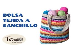 Bolsa tejida a ganchillo  1 de 2 [upl. by Idalina548]