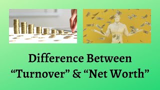 Difference Between Turnover and Net Worth  Unraveling the Difference Between Turnover and Net Worth [upl. by Eresed]