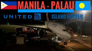 TRIPREPORT  United Airlines ECONOMY  Boeing 737800  Manila  Palau [upl. by Novihs530]