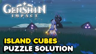 How To Solve The Tatarasuna Island Cube Puzzle In Genshin Impact [upl. by Elicec172]