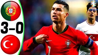 Portugal vs Turkey 30  All Goals and Highlights 2024 💥 RONALDO [upl. by Ailati825]