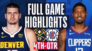 Denver Nuggets vs Los Angeles Clippers Highlights HD 4thQTR  27 2023 NBA Regular Season [upl. by Cynara45]