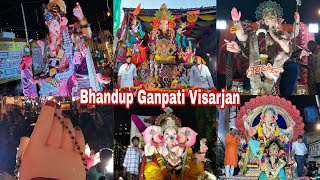 Bhandup Ganpati Visarjan 2024 ❤️🙏🥺🫶 [upl. by Nylhtac]