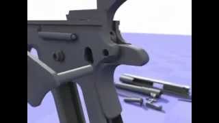 1911 handgun assembly animation [upl. by Seidel]