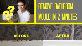 HOW TO REMOVE BATH  SHOWER MOLD  BATHROOM MOULD REMOVAL [upl. by Akirdna]