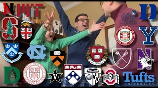 COLLEGE DECISION REACTIONS 2023 Harvard Stanford Ivies and more [upl. by Ahsyekat]