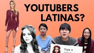 COREANOS REACCIONANDO A YOUTUBERS LATINAS [upl. by Yrtua]