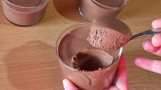 Dessert au chocolat 🍫 avec seulement 1 oeuf  Recette facile et rapide [upl. by Ayocat]