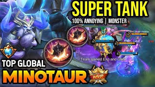 MINOTAUR BEST BUILD 2023  TOP GLOBAL MINOTAUR GAMEPLAY  MOBILE LEGENDS✓ [upl. by Githens]