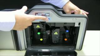 How to clean your HID Fargo HDP5000 ID Badge Card printer [upl. by Dlaner]