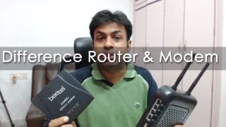 Difference Between Modem amp Routers  Geekyranjit Explains [upl. by Lleda220]