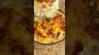 GRATIN MOZZA LARDONS recette gratin recettefacile [upl. by Ytsirhc895]