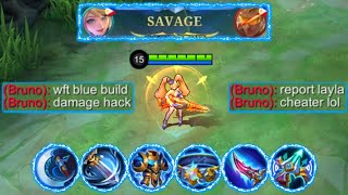 LAYLA BLUE BUILD ONE HIT DAMAGE HACK 😱 SAVAGE [upl. by Auburn]