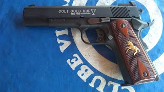 Pistola COLT GOLD CUP 22LR by Walther  Disparos [upl. by Einra]