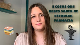 5 COSAS QUE DEBES SABER ANTES DE ESTUDIAR FARMACIA [upl. by Kruse]