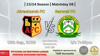 Alvechurch vs Barwell 120923 [upl. by Eveleen531]