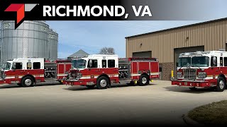 Richmond VA Three Toyne Pumpers Delivery Video [upl. by Stubstad569]