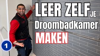 Leer Zelf Je Droombadkamer Maken Ultieme Badkamerrenovatie Sloop amp Basisinstallaties  Deel 1 [upl. by Llertnac]