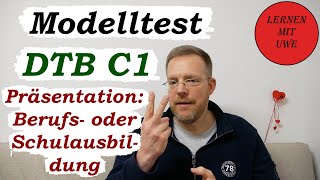 DeutschTest für den Beruf DTB C1 – Folge 17 – Sprechen Teil 1 – Schul oder Berufsausbildung [upl. by Harbird]