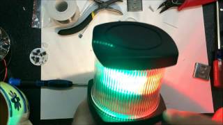 Convert your anchor light to a combination LED tricolor amp anchor light [upl. by Mag]