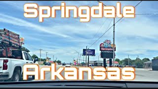 Springdale Arkansas  City Tour amp Drive Thru [upl. by Christmas617]