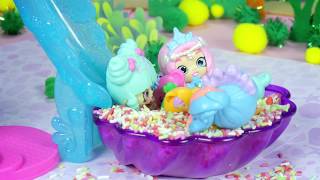 SHOPKINS HAPPY PLACES  Mermaid Tails  Episode 2  Pearlinas Party [upl. by Alyaj568]