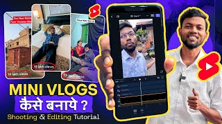 Mini Vlogs Kaise Banate Hai  How To Make Mini Vlogs  Mini Vlog Edit Kaise Kare  Mini Vlog Editing [upl. by Yoong]