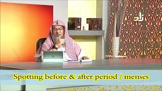 Spotting before and after periods or menses  Sheikh Assimalhakeem [upl. by Eivlys]