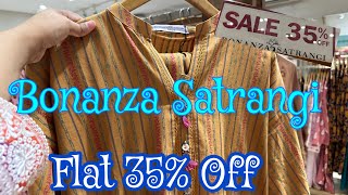 Bonanza Satrangi Flat 35 Off On Pret Collection 2024  Bonanza Satrangi summer Sale [upl. by Lacie]