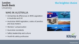 Workplace Health and Safety Legislation in Australia mini lecture [upl. by Grissel]