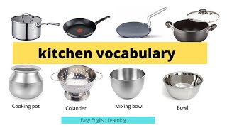 Kitchen Vocabulary100 Utensils Name in English  Kitchen Utensils Name  Kitchen Accessories [upl. by Bail]