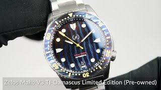 Zelos Mako V3 TIDamascus Limited Edition Preowned [upl. by Meris734]