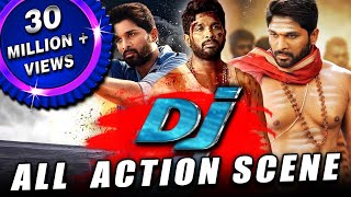 DJ All Back To Back Action Scenes Hindi Dubbed  Allu Arjun Pooja Hegde Rao Ramesh [upl. by Friederike]