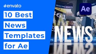 10 Best News Templates for After Effects 2020 [upl. by Nueoras845]