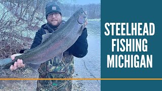 Steelhead Fishing Michigan  Michigan Fishing  Tippy Dam  Manistee River Steelhead amp Brown Trout [upl. by Puduns]