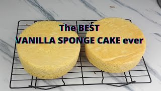 Giant Vanilla Sponge Cake Recipe  Cotton Sponge Cake By Grandpa Kitchen [upl. by Tolmann]