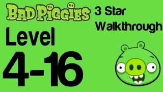 Bad Piggies 416 Flight in the Night Level 416 3 Star Walkthrough  WikiGameGuides [upl. by Cyprian348]