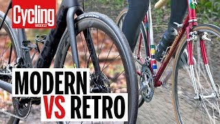 Modern VS Retro Road Bike  Cycling Weekly [upl. by Atnuahc528]