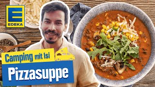 Pizzasuppe  Leckere Suppen Rezepte  Camping mit Isi [upl. by Susejedesoj86]