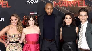 Agents of SHIELD Cast quotCaptain Marvelquot World Premiere Red Carpet [upl. by Marquez]