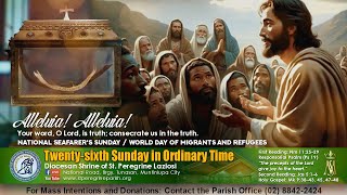 LIVE 6PM Anticipated Mass  Twentysixth Sunday in Ordinary Time  September 29 2024 [upl. by Prissy]